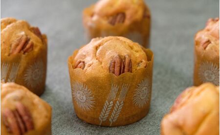 【低糖質】手作り ペカンナッツ大豆粉マフィン スイーツ デザート お菓子 焼菓子 砂糖不使用 濃厚 糖質制限 やさしい甘さ 健康管理 歯ごたえ 