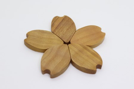 厄除桜 桜の箸置き 5個セット [トポスデザイン 福岡県 筑紫野市 21760047]