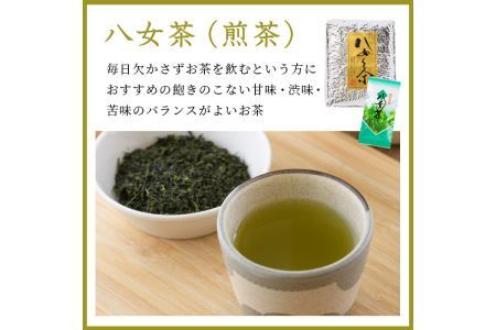 ＜定期便・全6回(連続)＞八女茶セット(総量3.6kg・約600g×6回)緑茶 煎茶 茶葉 小分け 常温 常温保存【ksg0634】【お茶の星陽園】
