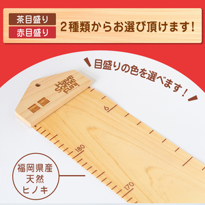 ＜ヒノキ(目盛色:赤)＞選べる!くるくる丸められる木製身長計＜me-mori roll＞メモリロール(1個)出産祝い 女の子 男の子 誕生日 子供 子ども 赤ちゃん ギフト プレゼント 贈答 ラッピング 天然 ポータブル【ksg0197-2】【Have Some Fun!】
