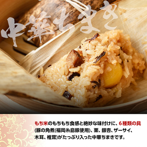 <全3回定期便>中華ちまき(総計30個・10個×3回)惣菜 おこわ もち米 おにぎり 冷凍食品 冷凍おにぎり 簡単料理 飲茶 点心 粽 中華 簡易包装 定期便<離島配送不可>【ksg1519】【餃子舗博多弦月】