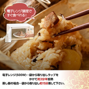 <全3回定期便>中華ちまき(総計30個・10個×3回)惣菜 おこわ もち米 おにぎり 冷凍食品 冷凍おにぎり 簡単料理 飲茶 点心 粽 中華 簡易包装 定期便<離島配送不可>【ksg1519】【餃子舗博多弦月】