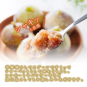 <不揃い・訳あり> 冷凍いちじく博多 とよみつひめ (計約3kg) 冷凍 いちじく イチジク フルーツ 果物 くだもの 福岡限定 オリジナルブランド<離島配送不可> 【ksg1758】【農産物直売所ほたるの里】