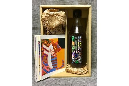 【オリジナルアートセット7】ポストカード(10枚)・かぼす醤油(500ml)【1084756】