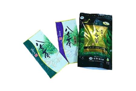 八女茶詰め合わせ(煎茶100g・玉露100g・玉露入煎茶ティーパック)各1袋_飲料・ドリンク 茶葉・ティーバッグ 茶   飲料・ドリンク 八女茶 茶 日本茶_【1099806】