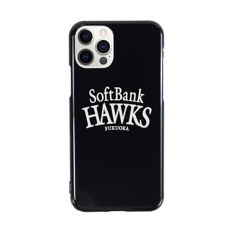 福岡ソフトバンクホークス iPhoneケース ハードタイプ logo-ip12-1-blk_雑貨   _【1229568】