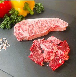 【数量限定】博多和牛サーロインステーキとヒレサイコロステーキセット 計400g_肉 ステーキ 牛肉 ビーフステーキ  肉 黒毛和牛 牛肉 _【配送不可地域：離島】【1286541】