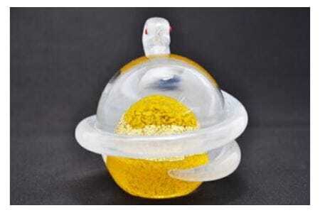 開運白蛇 黄【粋工房 】_HA1622