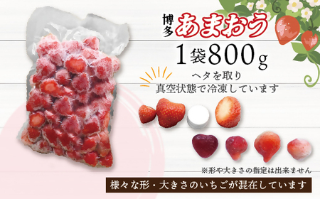 冷凍あまおう800g & 冷凍ブルーベリー600gセット 計1.4kg【JAほたるの里】_HA1653