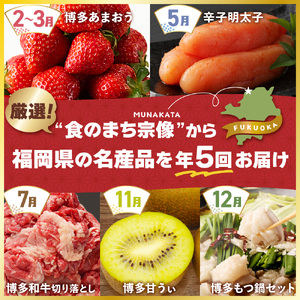 【全5回】福岡のうまかもんをお届け！福岡まんぞく定期便【ほたるの里】_HB0192