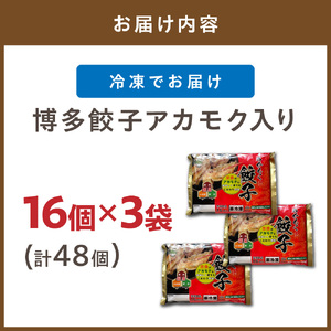 博多餃子 アカモク入り 48個【マサエイ水産加工】_HA0580