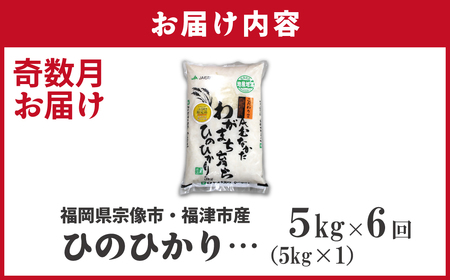 令和7年産 新米先行予約！【定期便/年6回】「ひのひかり」5kg【ほたるの里】_HB0196
