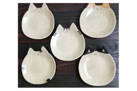 ネコザラ 大皿5枚セット!【716】_HA0405