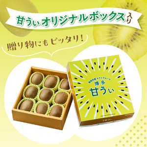【2026年収穫分 先行予約!】〈ギフト〉福岡県ブランド！キウイフルーツ「博多甘うぃ」約1.4kg化粧箱入り【ほたるの里】_HA0943