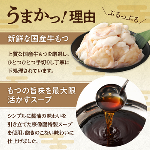 【ギフト】博多明太もつ鍋 醤油味(3人前)【海千】_HA0836