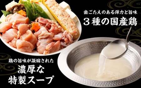 国産黒毛和牛もつ鍋 6人前 冷凍ちゃんぽん・濃縮スープ付＋ハーブ育ちチキン使用！水炊き4人前 合計10人前【2024年11月発送】