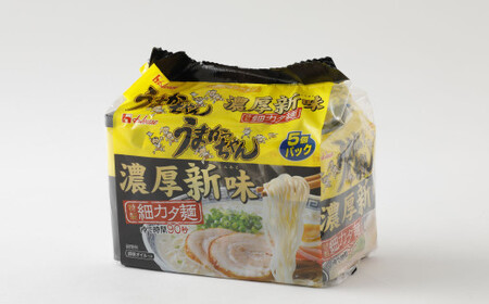 うまかっちゃん 濃厚新味 30食(5袋×6パック)豚骨ラーメン 濃厚 新味 拉麺 ラーメン 豚骨 とんこつ 袋ラーメン 細麺