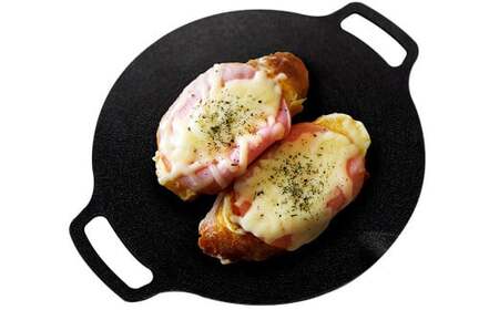 鉄板マルチグリドル 25cm （フラットタイプ） ／ 収納ケース付き マルチグリドル マルチグリドルパン グリルパン マルチグリル 丸形 鉄板 グリルプレート 福岡県 太宰府市