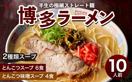 博多ラーメン 10人前 福岡 麺 とんこつ 細麺 太宰府