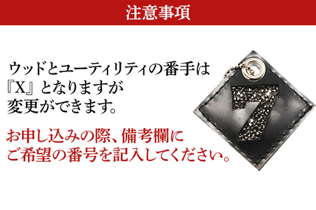 ヘッドカバー4つ セット 1W,3W,5W,UT レザー 白 ホワイト クリスタル ヘッドカバー 4点 セット ホワイト ドライバー