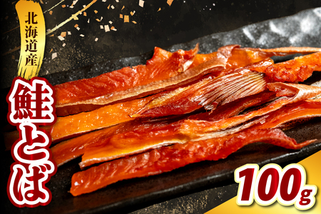 鮭とば (100g)【er021-018】酒のつまみ つまみ 酒の肴 塩味 おやつ おつまみ 鮭 お酒 晩酌 珍味 鮭 魚 魚介類 魚介 海鮮 海の幸 海産物 水産加工品 お取り寄せ グルメ 国産 北海道 えりも町