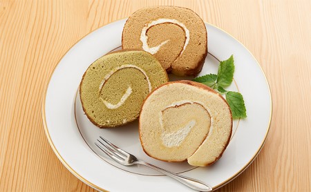ロールケーキ3種セット(プレーン・抹茶・コーヒー)