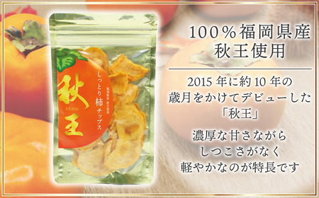 福岡県産「秋王」しっとり柿チップス50g（50g×1袋）[G2329]