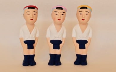 津屋崎人形　山笠ごん太３体セット[G0528]
