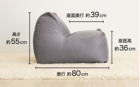 【14日営業日以内発送】九州イノアック コロッと丸くてボリューミー『COLOBON－コロボン－』(グレー) 座椅子 椅子 いす チェア ウレタン 家具 インテリア 九州 福岡県 うきは市