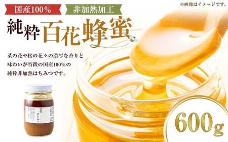 上村養蜂場 国産100％純粋百花蜂蜜 大瓶 600g