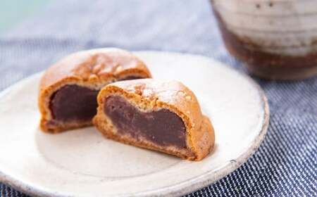 あけぼの河童菓庵 名物雷さんのへそ 15個 (小豆こし餡) 和菓子 お菓子 モナカ 最中 こし餡 常温 福岡県 うきは市