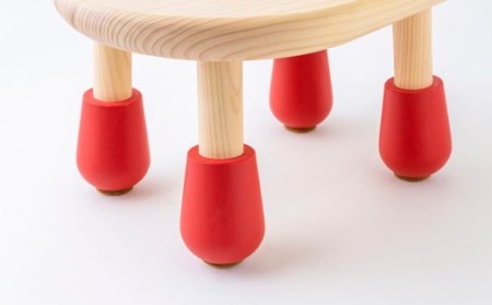 P744-01 Design Labo i 木製マッチな椅子 (赤)