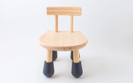 P744-02 Design Labo i 木製マッチな椅子 (黒)