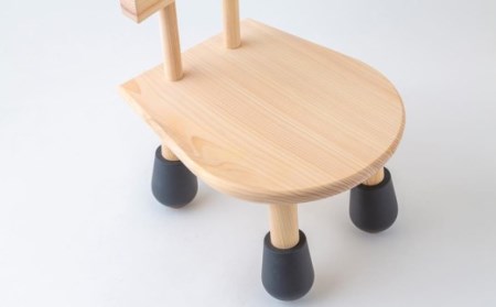 P744-02 Design Labo i 木製マッチな椅子 (黒)