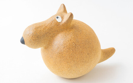 くまいぬ のオブジェ 陶器 陶人形 4体セット おうちクマのオブジェ 頭にお家をのせたかわいい熊さんの置物