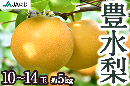 【先行予約】JAにじ 豊水梨 10玉から14玉 (約5kg) 2025年8月中旬から9月上旬 出荷予定