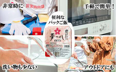 【3ヶ月連続定期便】夢つくしパックご飯 24食 M874S