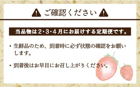 M870-0【2026年2月~4月配送】博多あまおう 250g~270g×4パック【3回定期便】