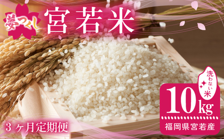 【3ヶ月連続定期便】令和7年産 夢つくし 無洗米 10kg〔5kg×2袋〕×3ヶ月 [M922-1] ごはん コメ ご飯 精米 白米 ブランド米