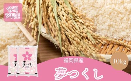 数量限定 令和7年産 夢つくし 精米 10kg〔5kg×2袋〕 [M933-1] ごはん コメ ご飯 精米 白米 ブランド米