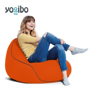 M354-3 ビーズクッション Yogibo Lounger(ヨギボー ラウンジャー)オレンジ | 福岡県宮若市 | ふるさと納税サイト「ふるなび」