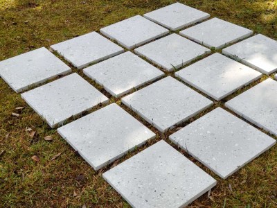 M464-2 内外装壁材スラックストーン299mm×299mm ライムストーンベージュ調 3枚（敷石・踏石・床材・壁材・塀材）〈スラクトリー〉