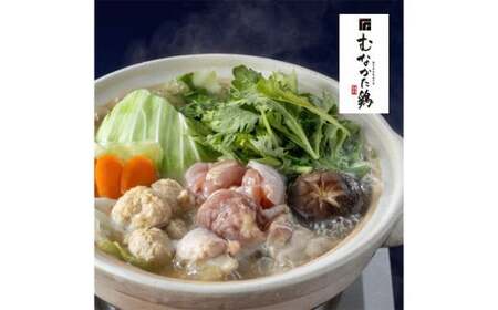 むなかた鶏使用 水炊き2人前 ／ 水たき 鍋 鶏肉 つくね