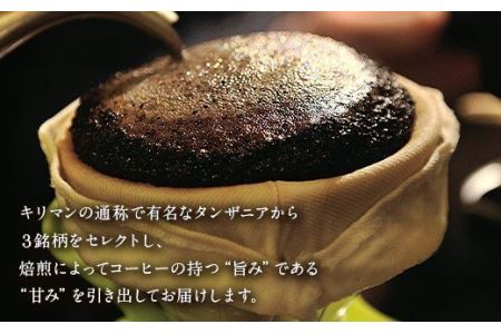自家焙煎 おだ 珈琲 タンザニア 3種セット 各170g コーヒー 豆