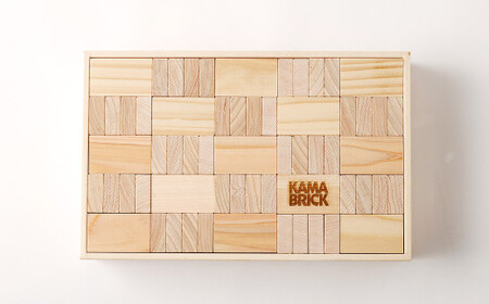 カマブリック ヒノキ 木製 つみき 積み木 子供 大人 おもちゃ クリエイティブ 環境保護