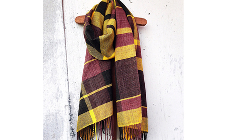 ito to iro 手染め・手織り仕上「ストール」 メリノウール100％ストール【１】 ファッション小物 