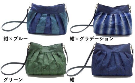 畳縁 ショルダー ファッション カバン ショルダーバッグ  紺