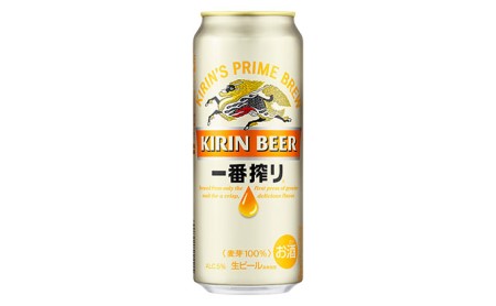 【定期便12回】キリン一番搾り 生ビール 500ml（24本）福岡工場産 ビール キリンビール お酒 アルコール飲料 お届け 一番搾り麦汁 麦100％ すみきった味わい 晩酌 飲み会 家飲み 宅飲み 
