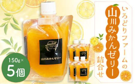A280 いろどりファーム・山川みかんゼリー詰合せ（150g×5個入り