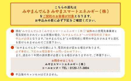Z6 みやま市産 CO2 フリーでんき （2,500円×10ヶ月分） 電気料金 電気代 電力 エネルギー 節約 福岡県 みやま市